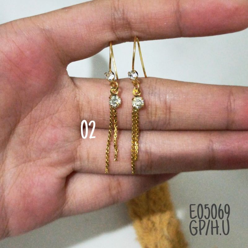 Anting Jurai fashion Cantik warna 24k E05069