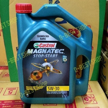 Oli mesin mobil bensin &amp; diesel castrol magnatec Stop-Start 5w/30 - 4 liter