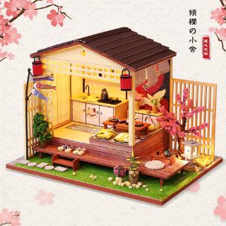 Cutebee Diy Dollhouse Miniatur Rumah Rumahan  Furnitur 