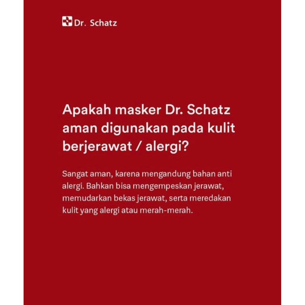 Dr. Schatz STEM CELL ORIGINAL MASKER WAJAH STEM CELL ORIGINAL 100%