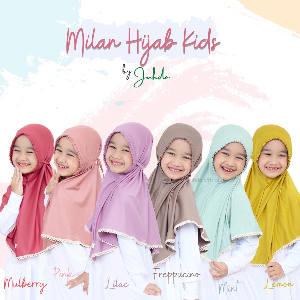 HIJAB ANAK MILAN KIDS USIA 5-8 TAHUN