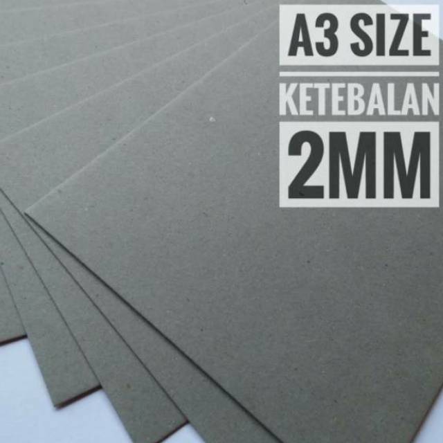 

( 10 Lembar ) Kertas Board No 30 / Karton 2 mm Uk A3 / 29.7 cm X 42 cm