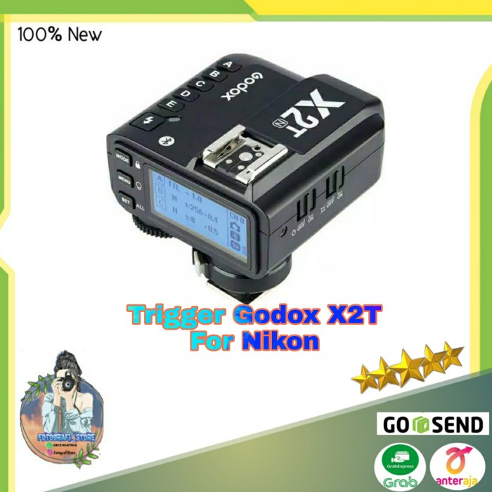 {adenastore} Trigger Godox X2T For Nikon Wireless Trigger X2t-N Godox Murah