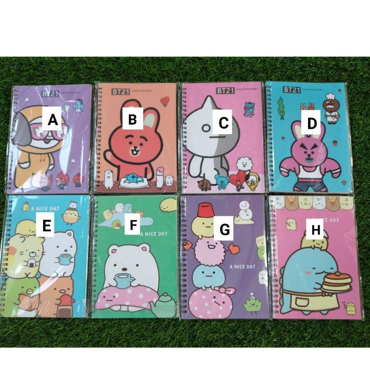

Notebook Ring Spiral BT21 / Sumiko Gurashi / Diary Ring Spiral BTS Sumiko Gurashi ||ID7I0 Stok Banyak