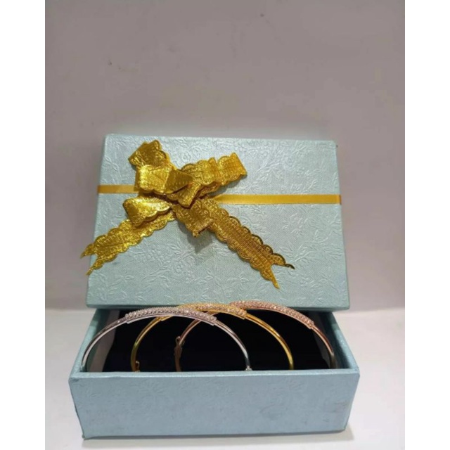 SET 3 GELANG BANGKOK MATA FULL DEWASA EMAS ASLI