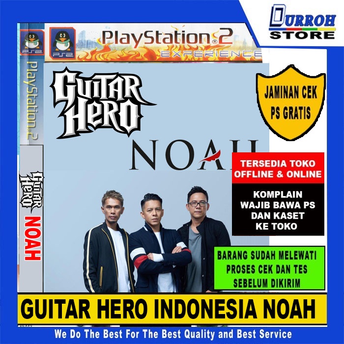 KASET PS 2 / Playstation 2 GUITAR HERO INDONESIA NOAH BAND