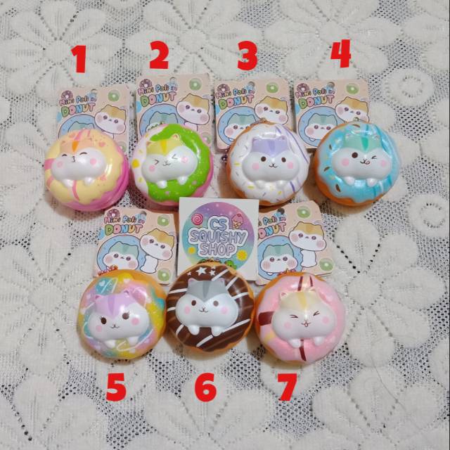Mini poli donut squishy by popular boxes