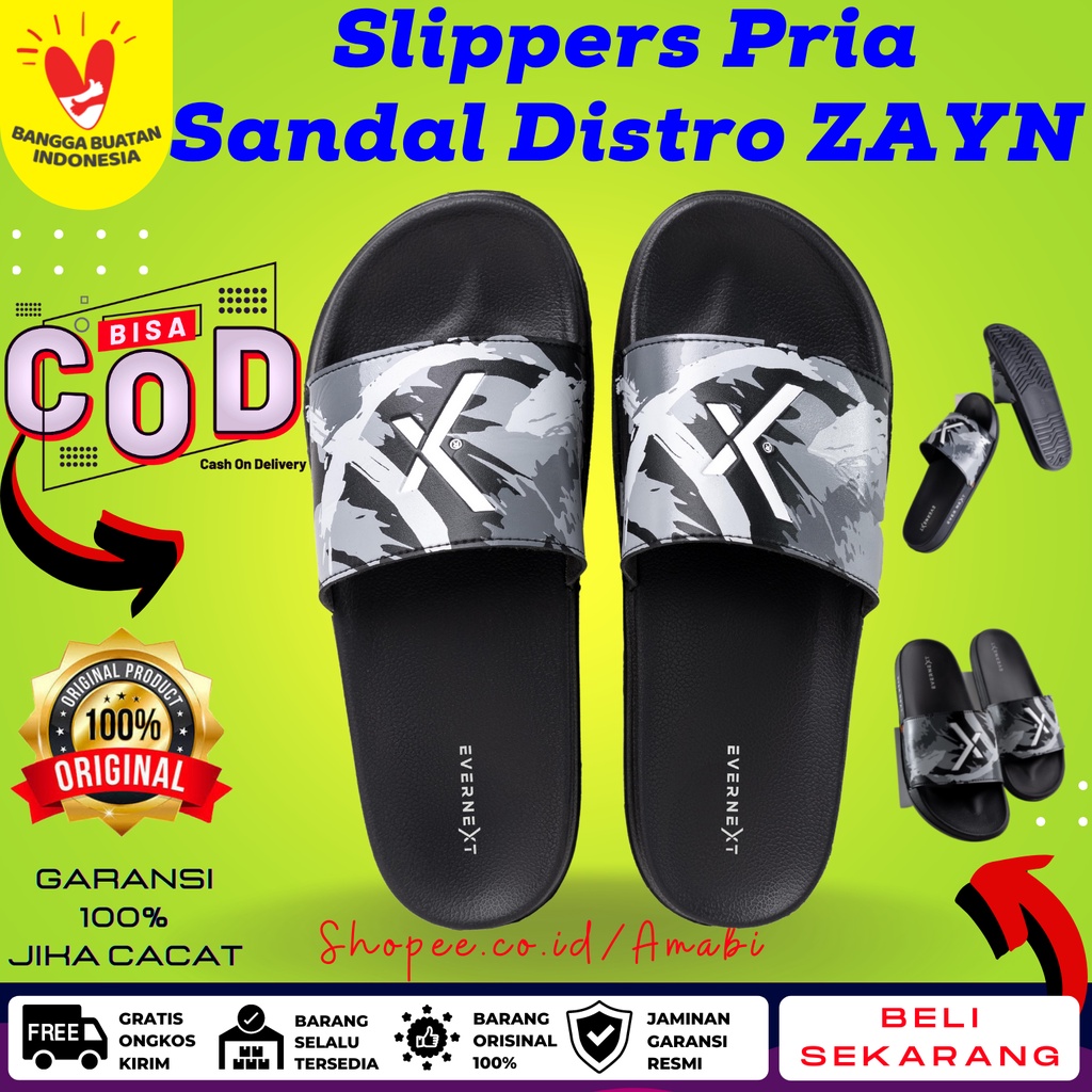Sandal Slippers Pria Sandal Selop Pria Wanita Sandal Zayn Slippers Distro Pria Terbaru