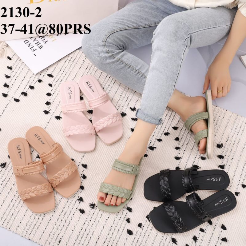 Sandal wanita Flat HYS Qreesy 2130