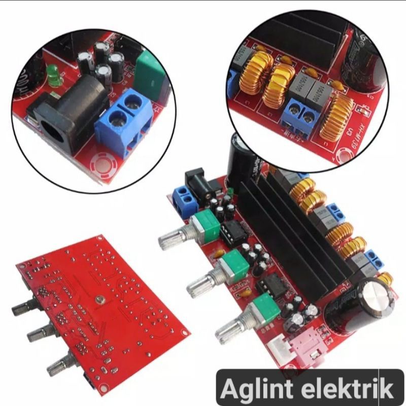 ClasD amplifier board XH-M139 2 IC TPA 311D2 50x2 12-24 volt