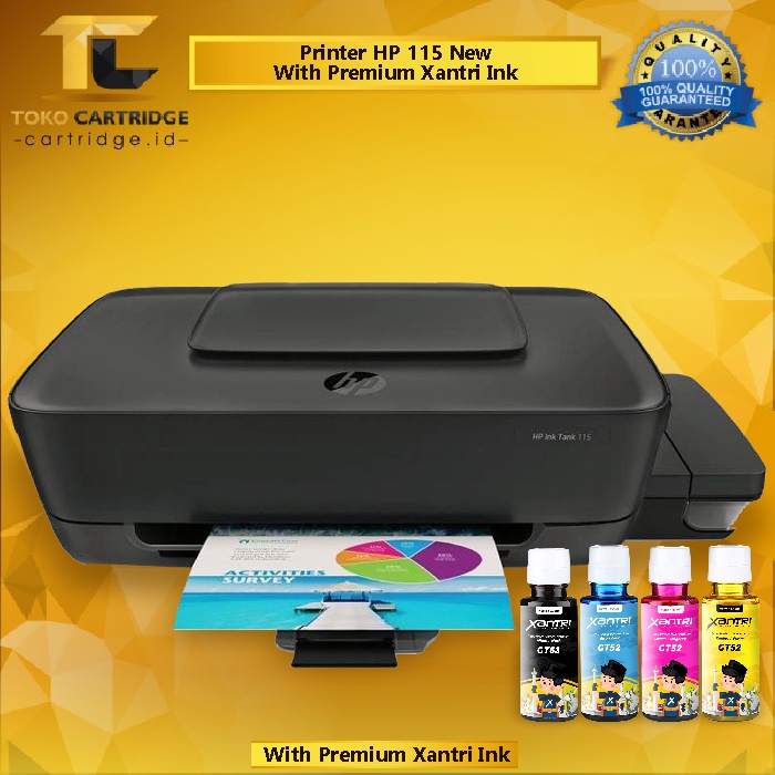 Printer Ink Tank HP 115 New Original 2LB19A Infus Inktank A4 GT51 GT52 GT53 M0H50A M0H51A MODIF