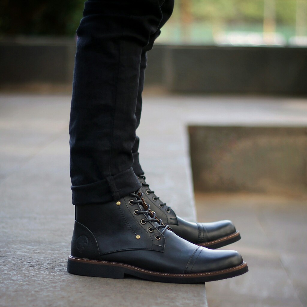 OVERTURE BLACK (KULIT ASLI) |ManNeedMe x Reyl| Sepatu Safety Boots Pria ORIGINAL