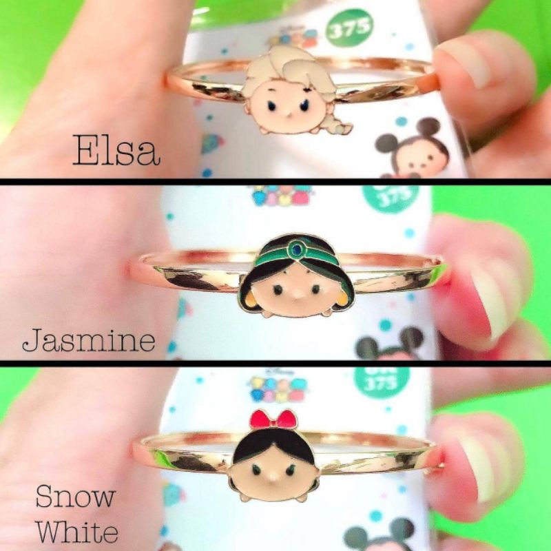 Gelang bangle anak princess elsa frozen, snow white, jasmine kadar 375 UBS