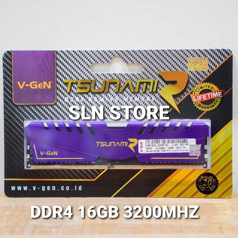 DDR4 16GB V-GeN TSUNAMI R RAM GAMING 2666 3000 3200 3600 MHZ