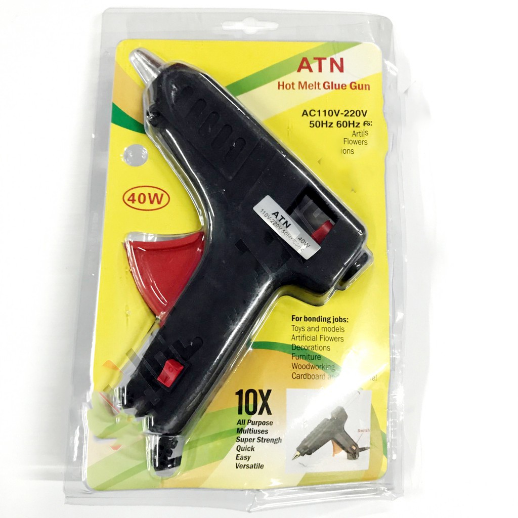 

Alat Lem Tembak Besar Glue Gun 40W/ 60 Watt - Lem Bakar Cair Lem Lilin Hot Melt / Switch ATN/Visero