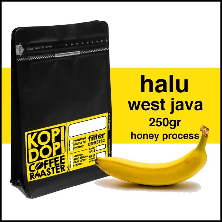 

Kopi Arabika Halu Banana Honey 250 Gram