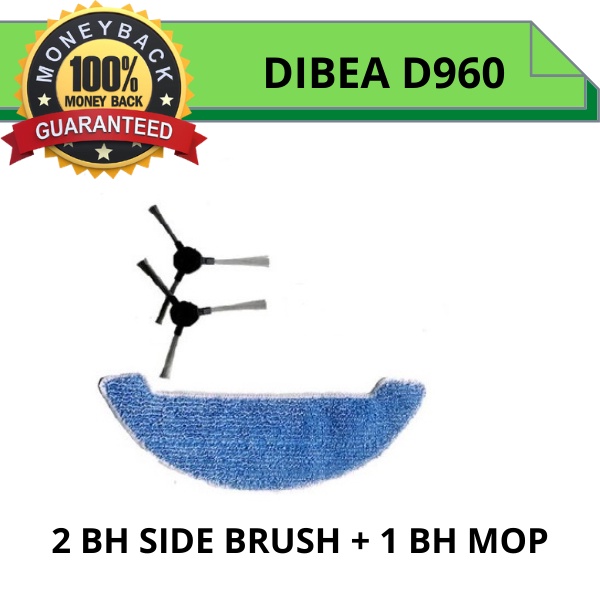 Accesoris OEM part rolling brush,side brush, Filter ,mop Dibea D960