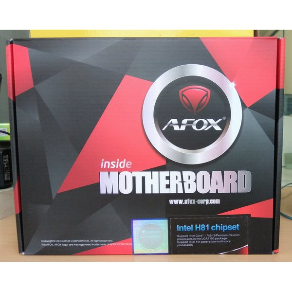 Motherboard Afox H81 LGA 1150 garansi 2 tahun resmi