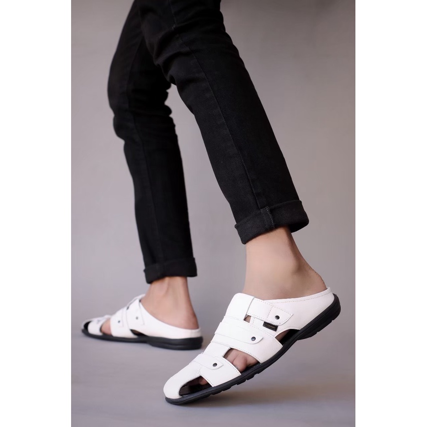 Sepatu sendal kulit pria /sepatu kulit Asli terbaru2022/sapatu kasual pria/sepatu sendal kulit pria 