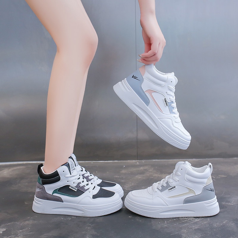 [Import] Taspopo 1043 Sepatu Sneaker Wanita Putih Elegant Fashion Korea