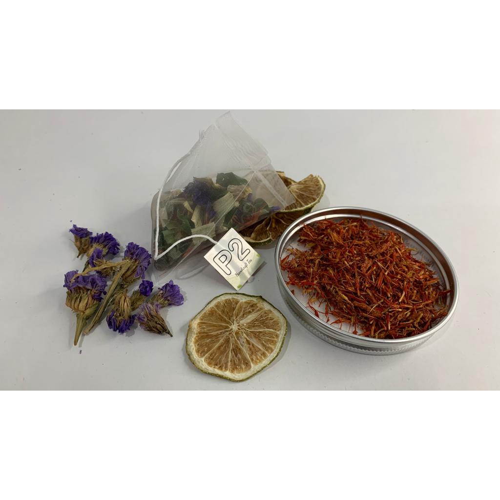 

Serenity Tea |Handcraft Tea/artisan tea| Berry Pandan Safflower Forget Me Not Green Tea Lemon