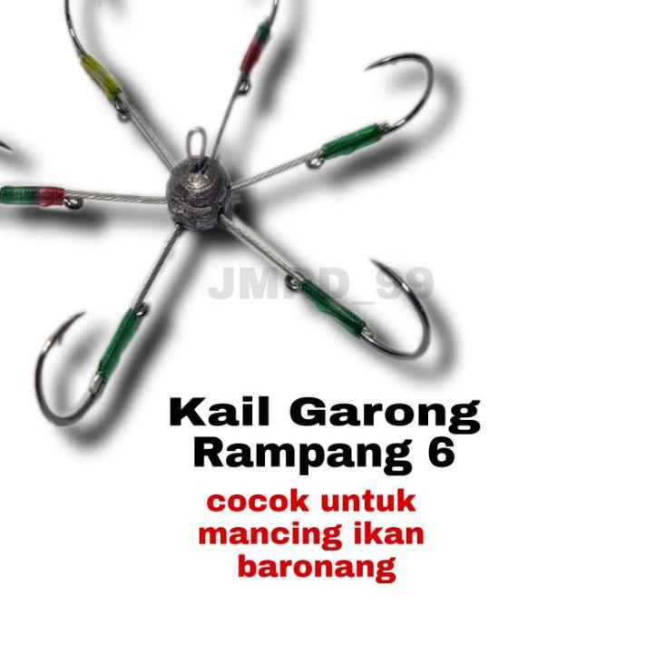 Barang keren,, kail garong rampang 6 buat mancing Baronang