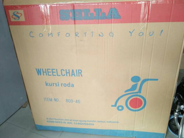 KURSI RODA Sella|KY 809|WHEEL CHAIR|ALKES murah sby