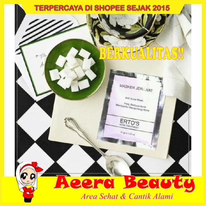 GRATIS ONGKIR Ertos Masker Jerawat Original - Anti Acne Mask N0123