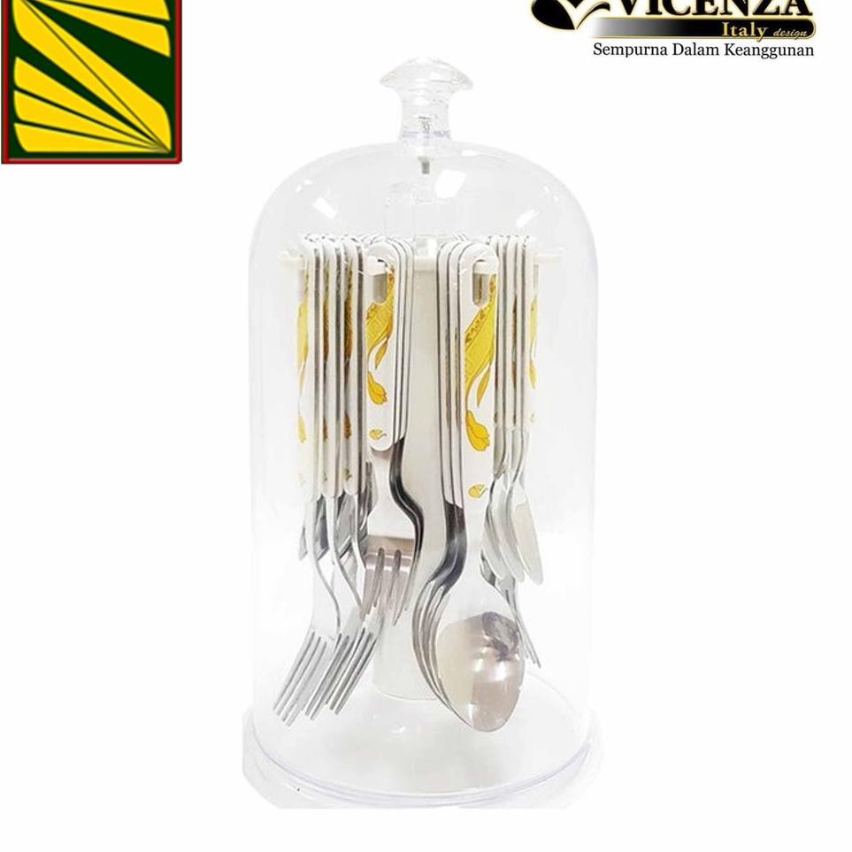 ✽ Set Sendok Makan Aneka Motif Vicenza ORIGINAL ASLI V248 Vicenza Sendok Dan Garpu Vicenza Spoon&For