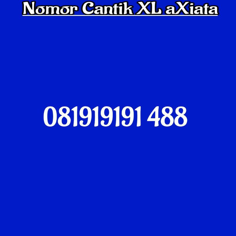 nomor cantik xl 08 191919