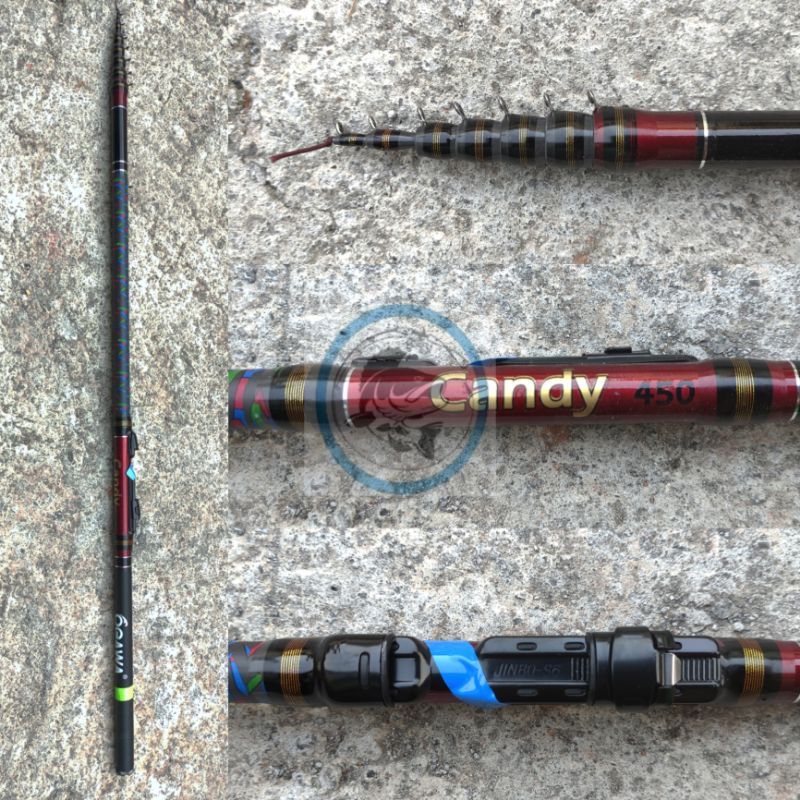 Joran Tegek Ogawa Candy 360 450 Kolong Siap Pakai