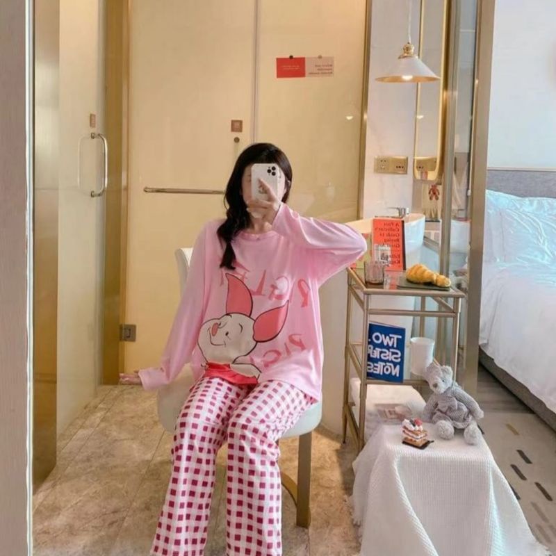 WM - Piyama PP Import Murah / piyama pp / piyama wanita / piyama cewek / piyama murah / piyama-Mickey Lv