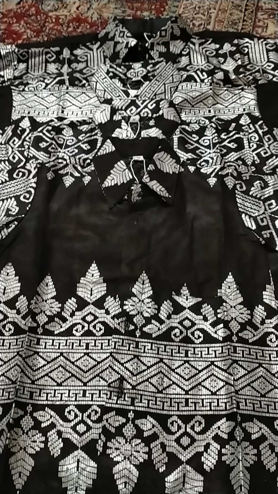 Batik Anak 1 - 10 Tahun Motif Prodo Bakung Anjani Silver Kemeja Bayi Balita Kid