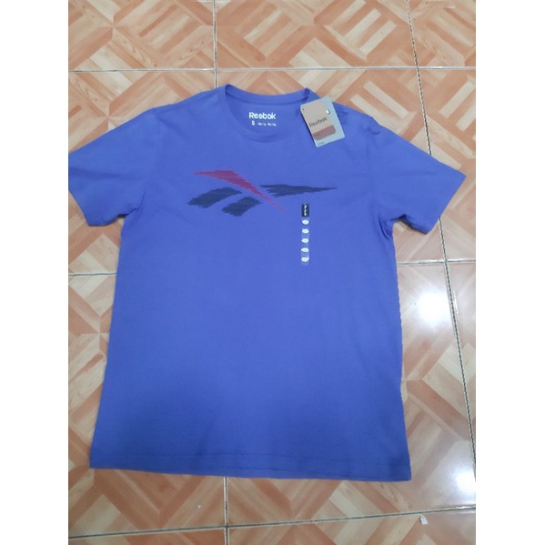 kaos Reebok sport blue