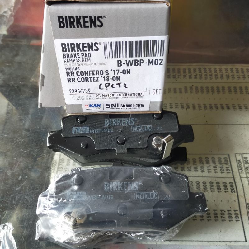 Kampas rem belakang WULING CONFERO, WULING CORTEZ
