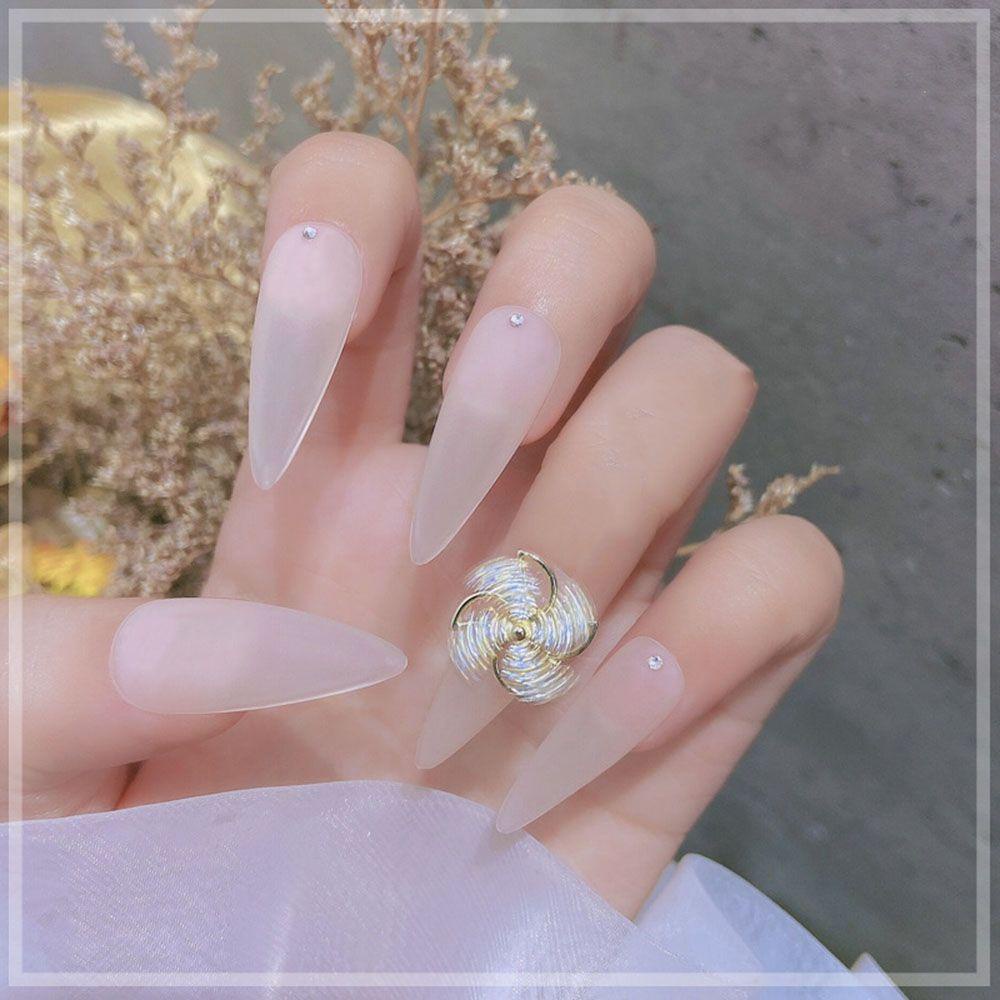 Mxbeauty Windmill Nail Art Perhiasan Indah Mewah Rotary Windmill Drill Double-layer Windmill DIY Nail Art Dekorasi