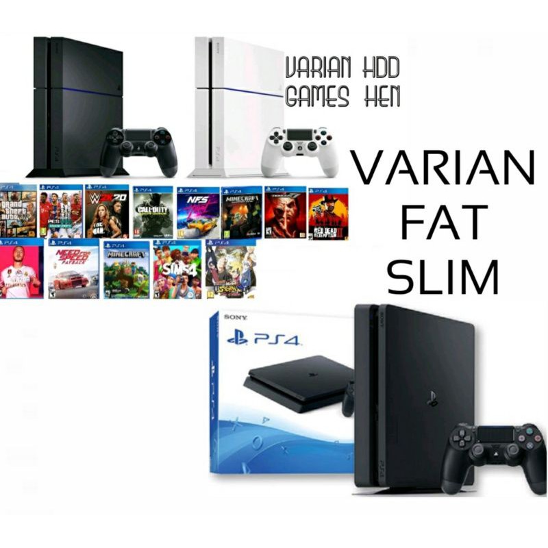 PS4 SLIM HDD 500GB/1TB PLAYSTATION PS4 
