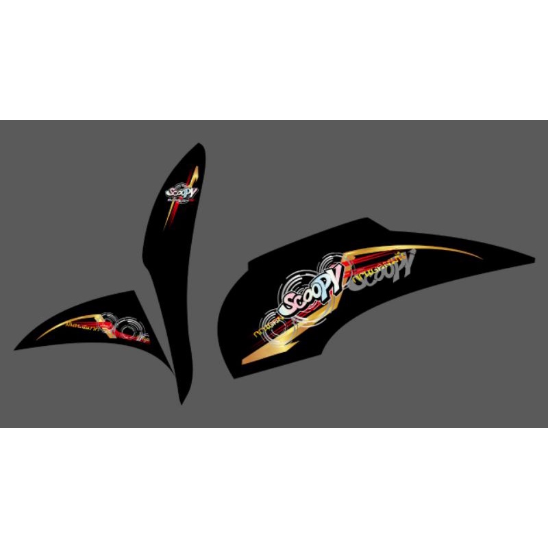 STRIPING TRANSPARAN HONDA SCOOPY OLD SCOOPY KARBU