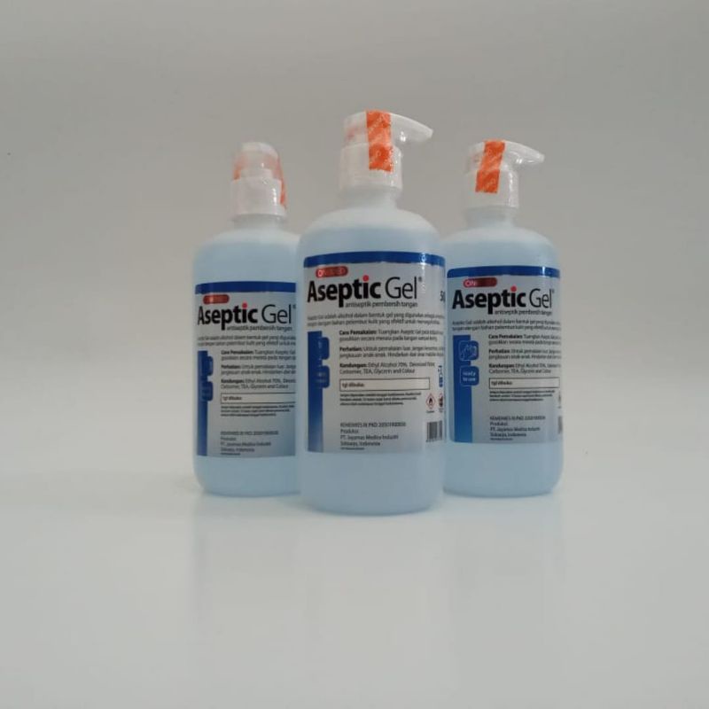 Aseptik gel + dispenser onemed/antiseptik/hand sanitizer gel onemed