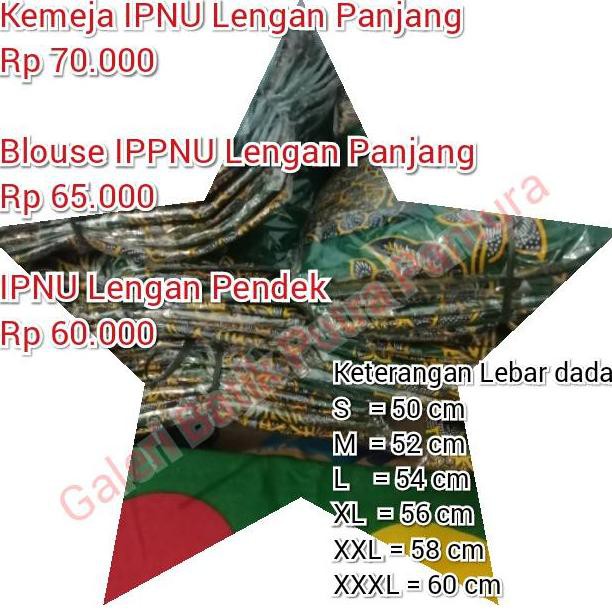 [KODE 5445] Batik IPNU IPPNU Nasional Resmi NU Kemeja NU Blouse Ippnu kemeja Ipnu