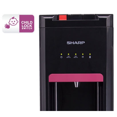 SHARP SWD-66EHL-BP Standing Dispenser - Black Pink