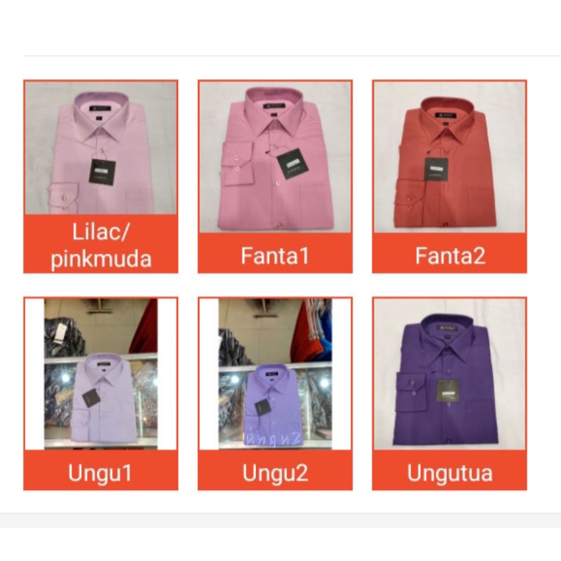 KEMEJA ALISAN POLOS  LENGAN PANJANG REGULER ( PINK )