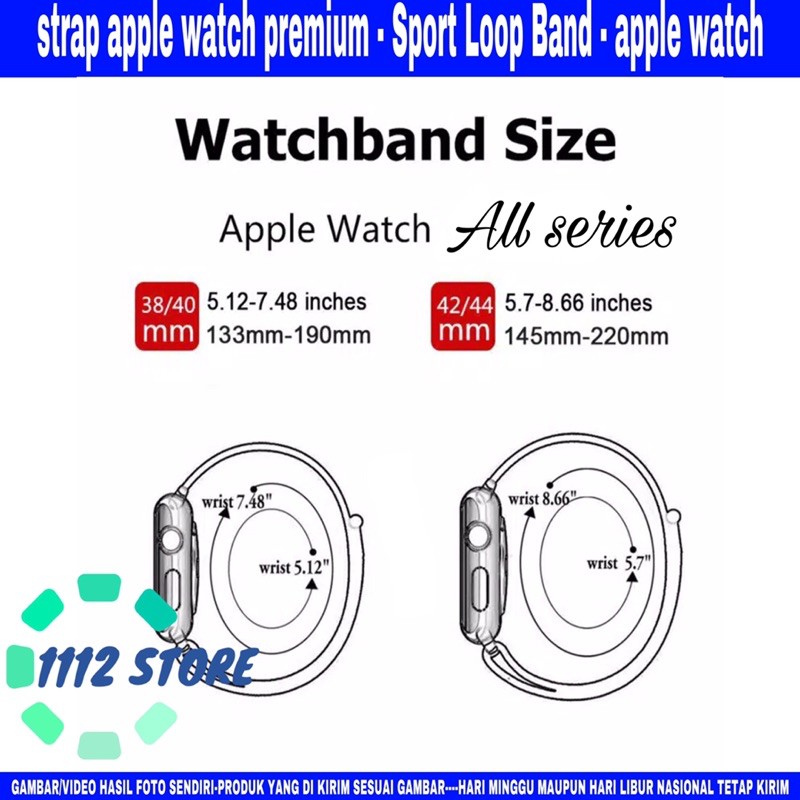 strap apple watch premium - Sport Loop Band - apple watch all type