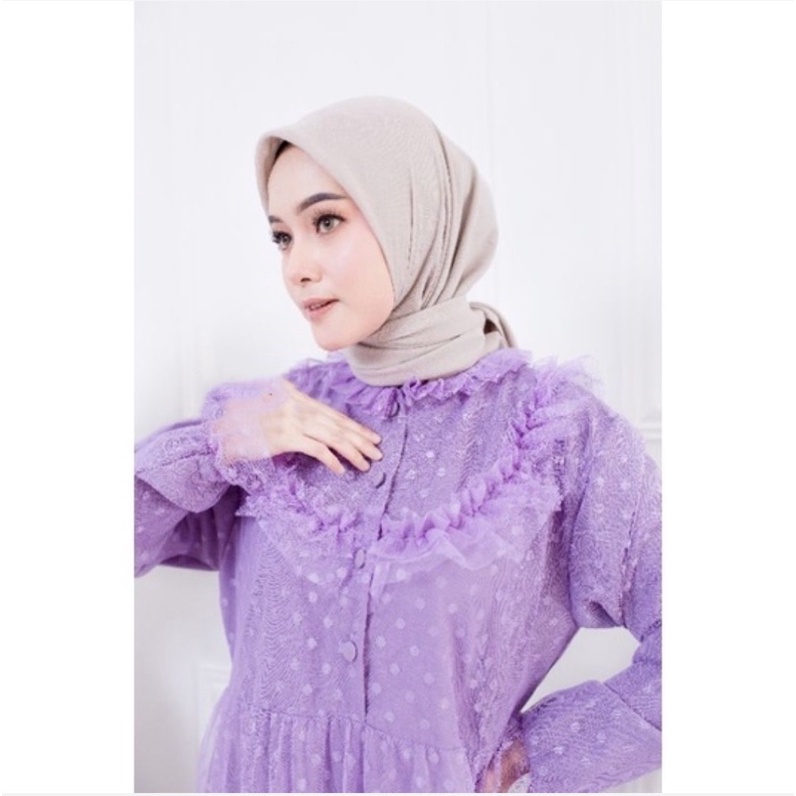 COD ✔ GAMIS TILE SABRINA VINTAGE LD110 / GAMIS PESTA KONDANGAN / Gamis tile full depan belakang