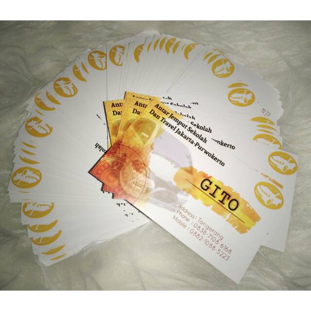 

Kartu Nama promo Free Design Name Card murah 1sisi