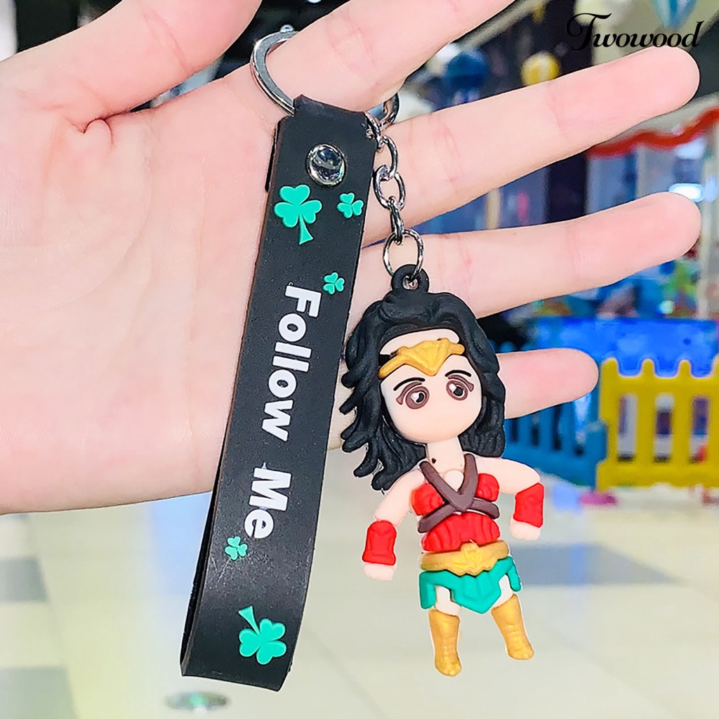 Twowood Gantungan Kunci Minifigure Karakter Kartun Bahan Metal Untuk Hadiah
