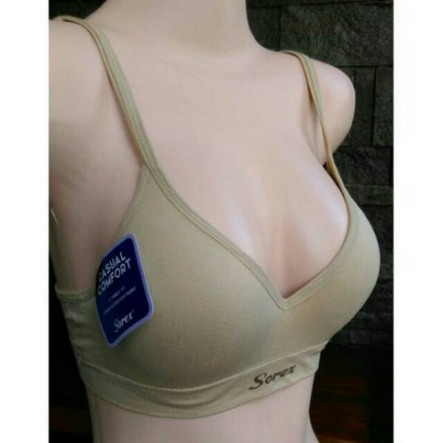 Bra Wanita Sorex Basic 65001 Tanpa Kawat Bh Cewek Sorex Basic Casual Comfort 34-40