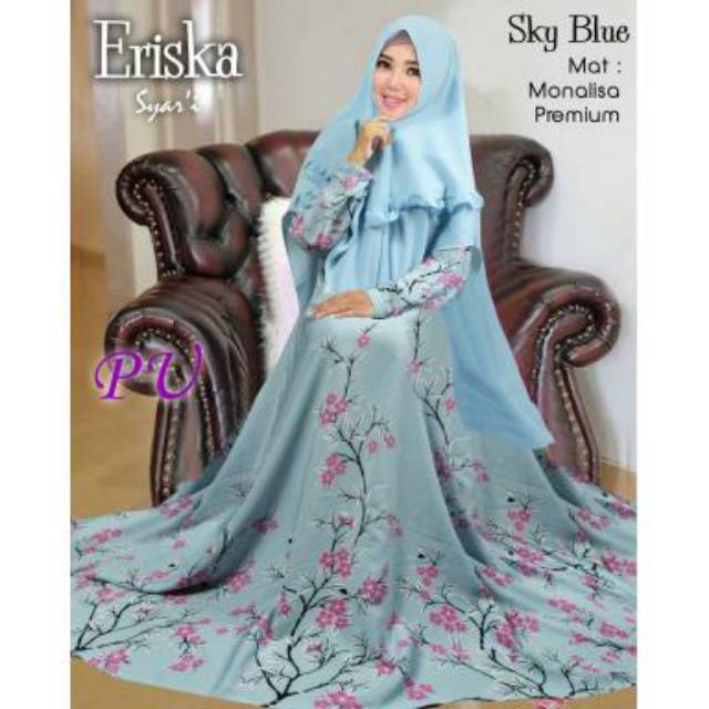 GAMIS ERISKA JUMBO ORI PU - MAXI DRESS MUSLIM SIZE JUMBO - MAXI BUSUI MONALISA PREMIUM