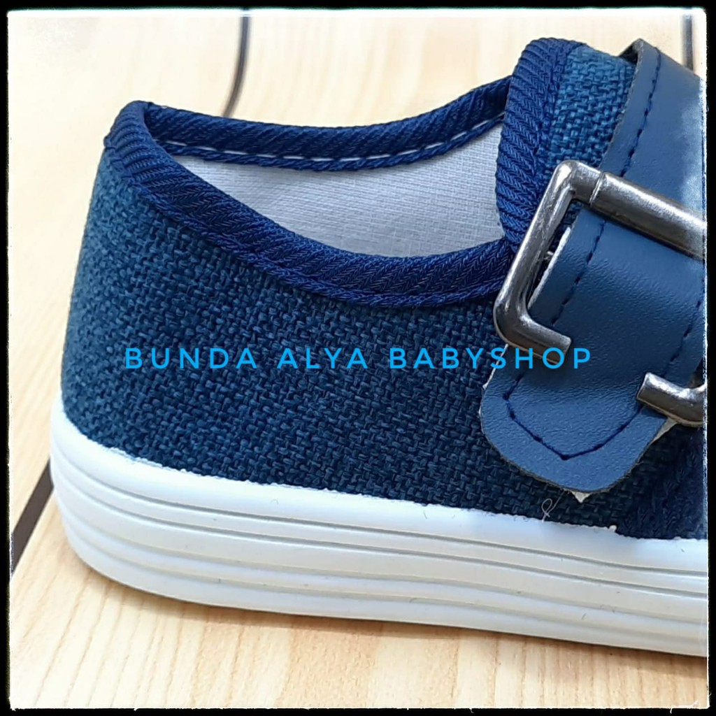 Sepatu Anak Laki Laki IMPORT 1 - 7 Tahun NAVY Alas Karet Anti Licin Sepatu Anak Cowok Premium MVT Size 21 - 35