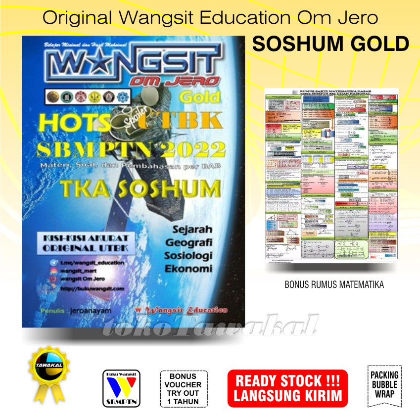 IPS GOLD / SOSHUM / Buku Wangsit Spoiler UTBK SBMPTN 2022